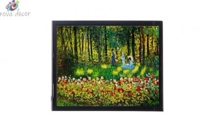 Mylar Framed Print  – Picnic in the wood