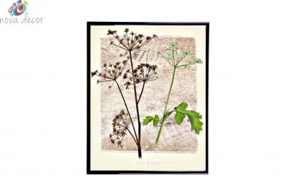 Mylar Framed Print - Flowers outside the frame