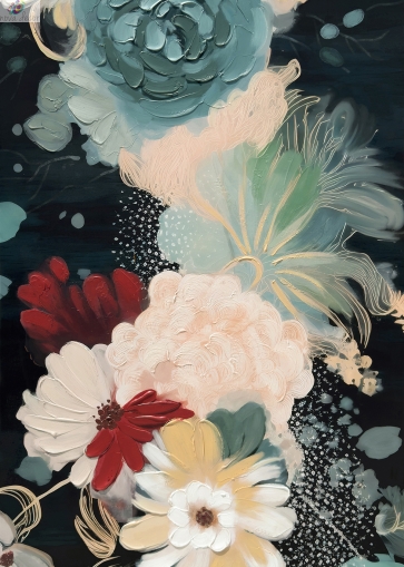 Oil painting Fairytale garden