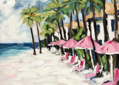 Oil painting Beach