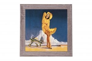 Framed Print - Summer yellow dress