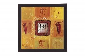 Framed Print - The three musicians