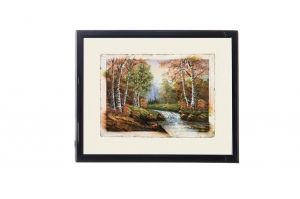 Mylar Framed Print – White birches