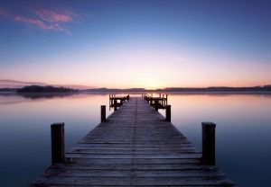 Photowall Pier Sunrise