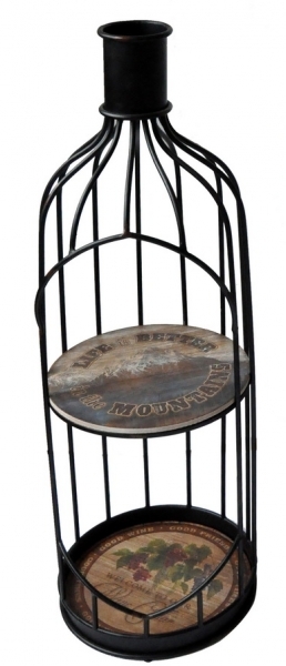 Metal Shelf Black bottle