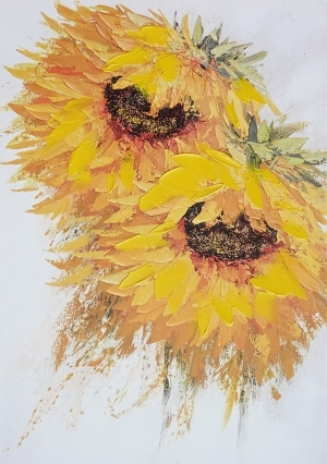 Oil painting The Sunflowers