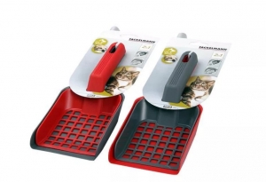 Shovel + sieve for animals, Plastic 28 cm