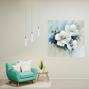 Oil painting White tenderness