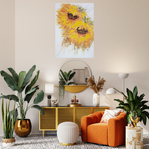 Oil painting The Sunflowers