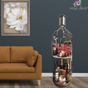 Metal Shelf Black bottle
