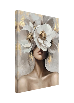Oil painting Golden woman
