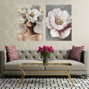 Oil painting Gentle flower