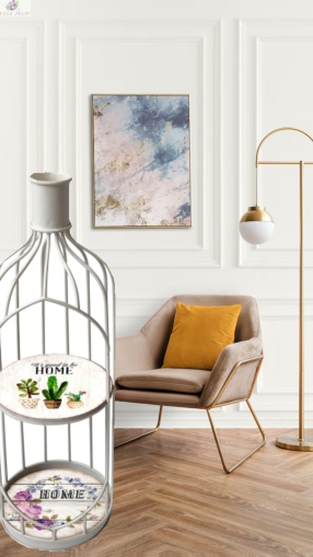 Metal Shelf White bottle 2